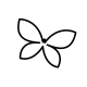 Minimalist butterfly fine line tattoo design