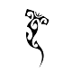 Minimalist hammerhead shark fine line tattoo design