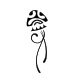 Minimalist jellyfish fine line tattoo design