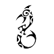 Minimalist manaia fine line tattoo design