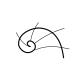 Minimalist seashell fine line tattoo design