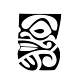 Minimalist tiki fine line tattoo design